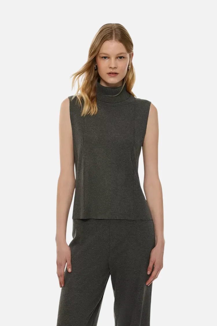 Soft-touch vest sweater – Bild 5