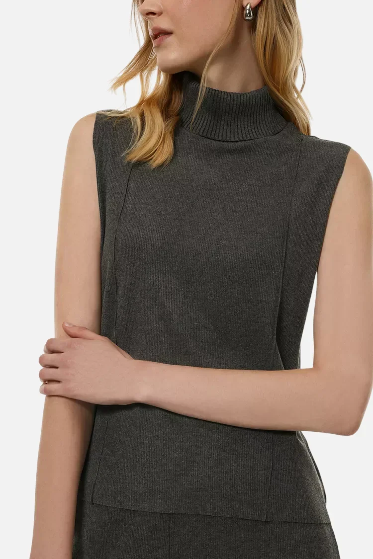 Soft-touch vest sweater – Bild 7